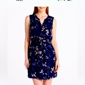 41 Hawthorn Claira Sleeveless Tie Waist Dress in Navy Size Small